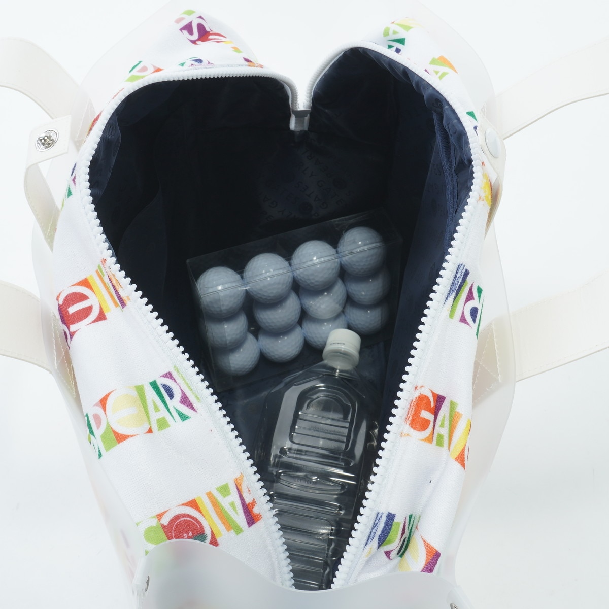 パーリーゲイツ 2025年モデル ビオニコシールボーダー柄 ロッカーバッグ パーリーゲイツ 2025年モデル ビオニコシールボーダー柄