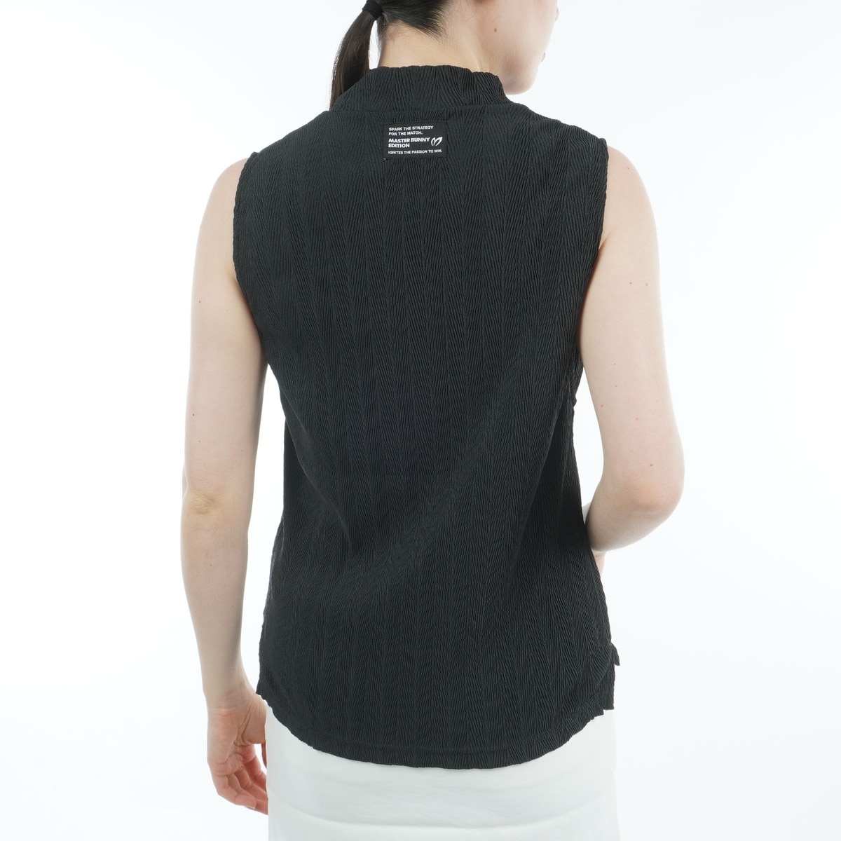 フルダルプリーツ ノースリーブシャツ レディス(半袖シャツ