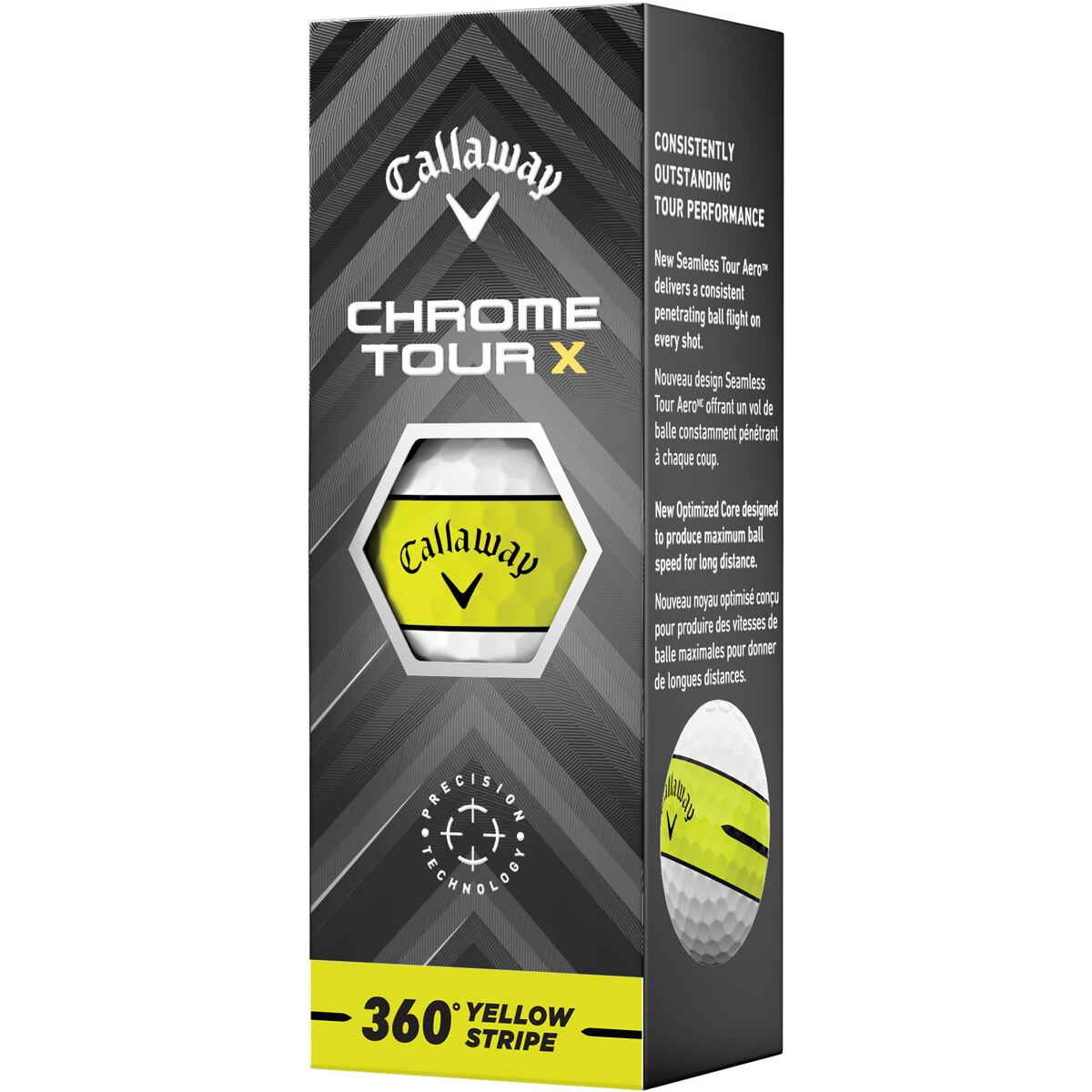 CHROME TOUR X 360 イエローストライプ ボール(ボール（新品