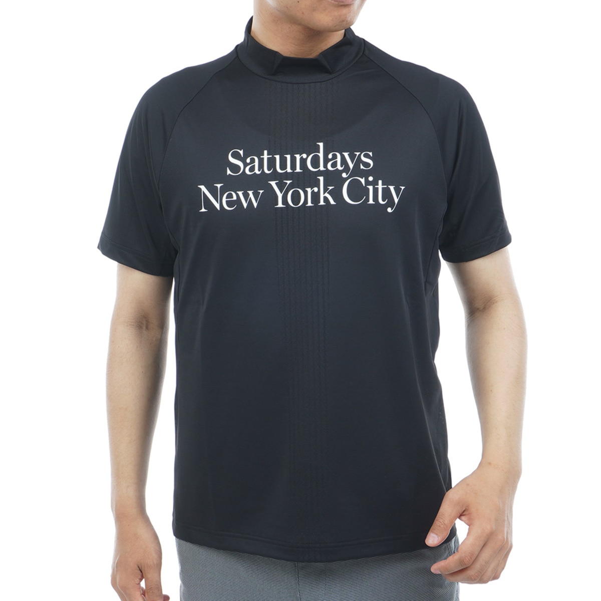 新品Saturdays Golf Saturdays NYC半袖モックシャツXL 新品Saturdays Golf Saturdays NYC半袖モックシャツXL
