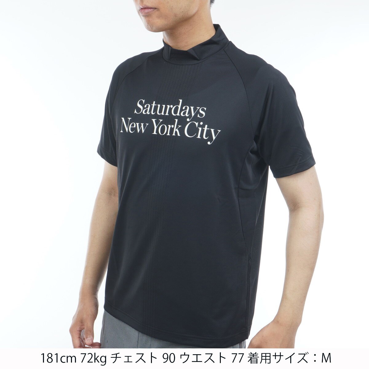 新品Saturdays Golf Saturdays NYC半袖モックシャツXL 新品Saturdays Golf Saturdays NYC半袖モックシャツXL