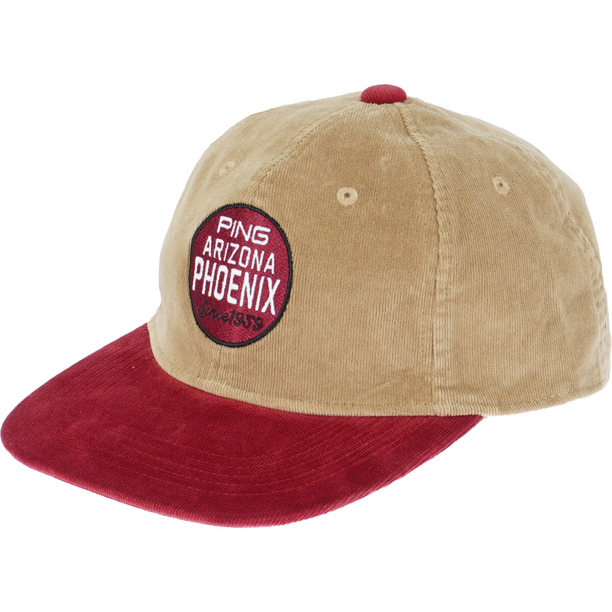 コーデュロイ フラットビルキャップ(【男性】キャップ)|PING(ピン) HW