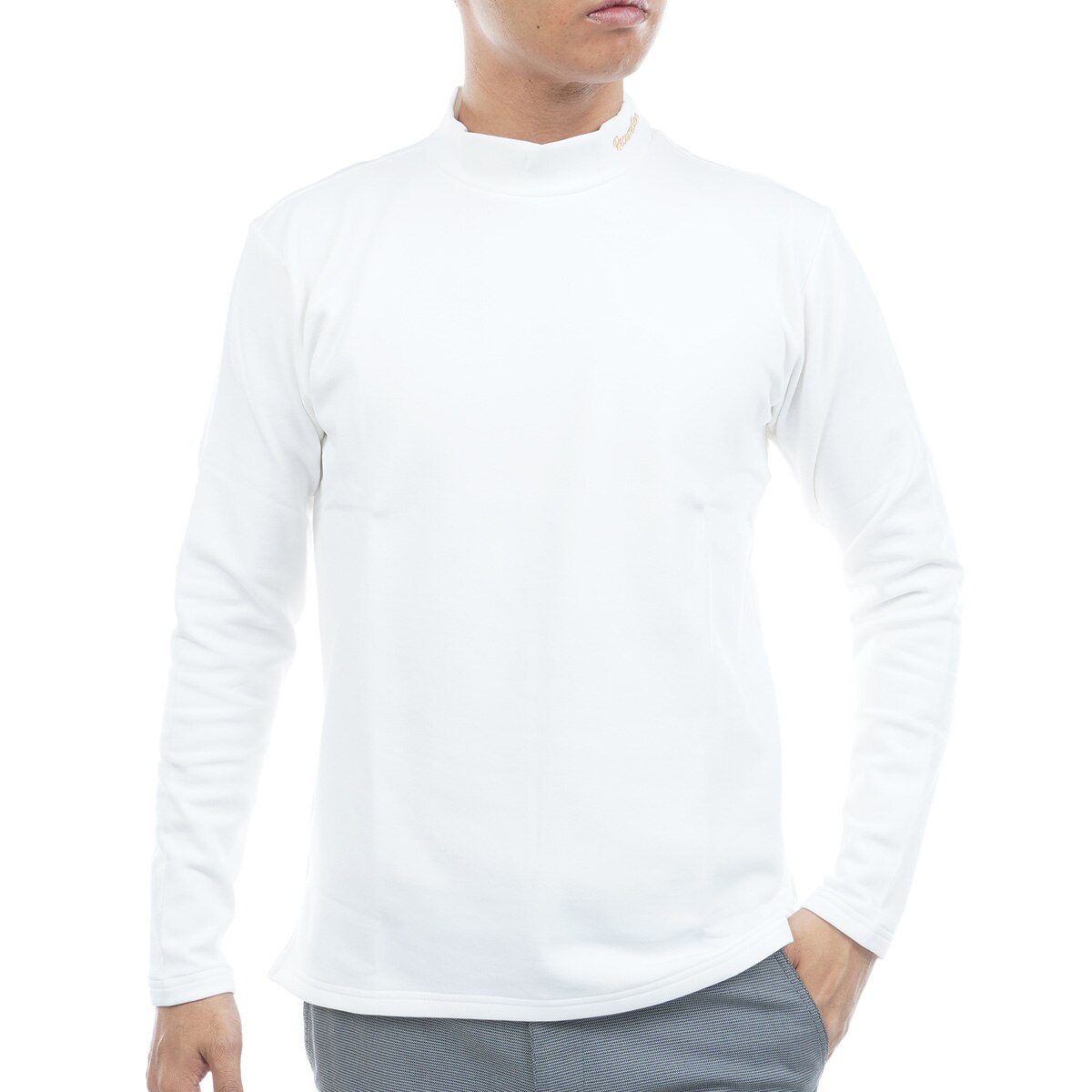 裏起毛ウォームインナーモックネック長袖シャツ(【男性】機能