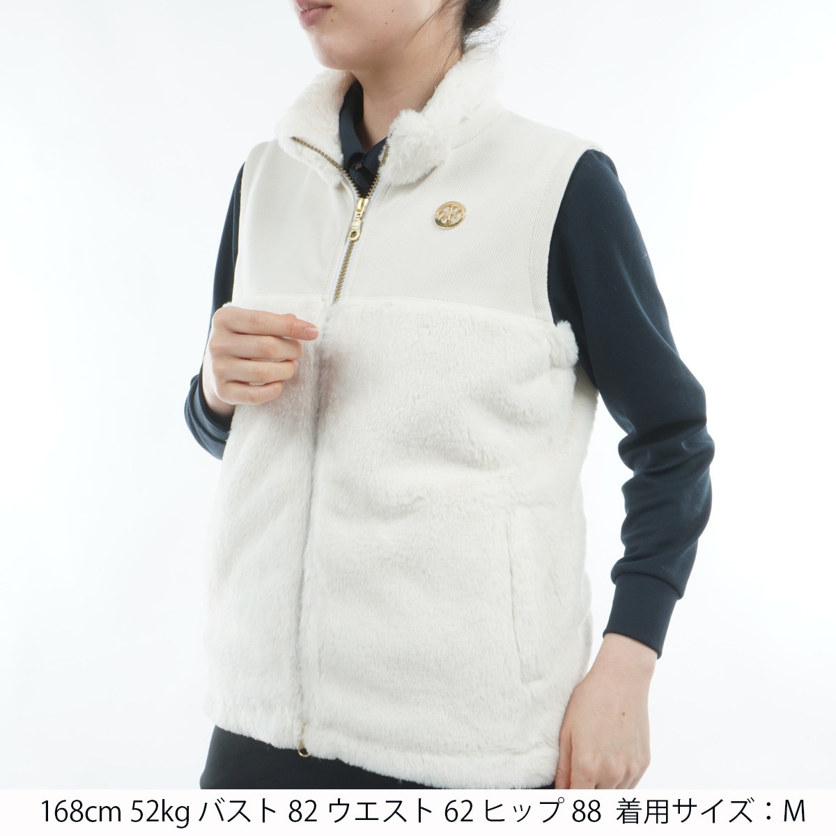 レザレクション　ホワイトファーベスト レディース ゴルフ レザレクション ホワイトファーベスト レディース ゴルフ Resurrection