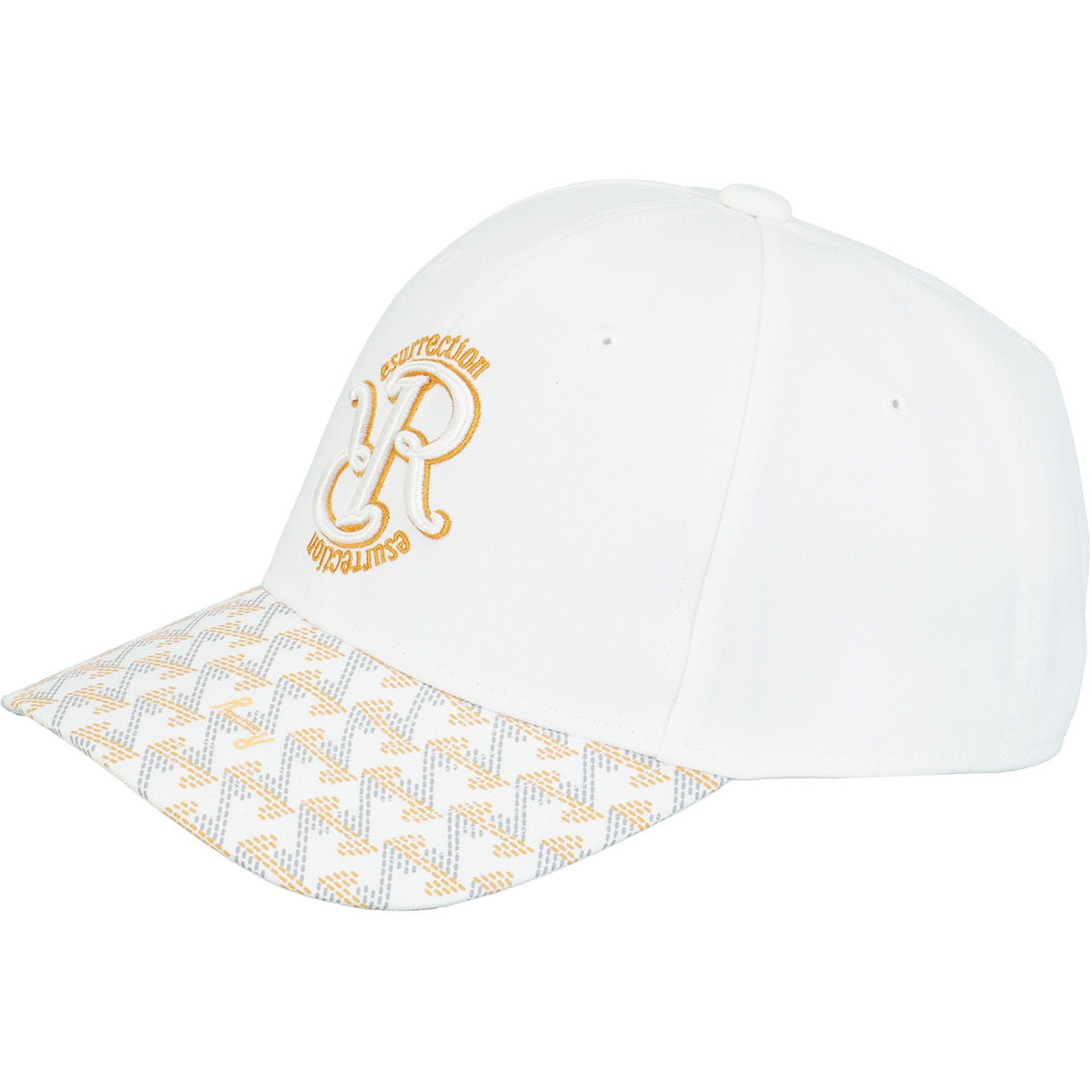 25年秋冬新作 GMブリムキャップ / ホワイト BE34CAP01 GMブリムキャップ(【男性】キャップ)|Resurrection