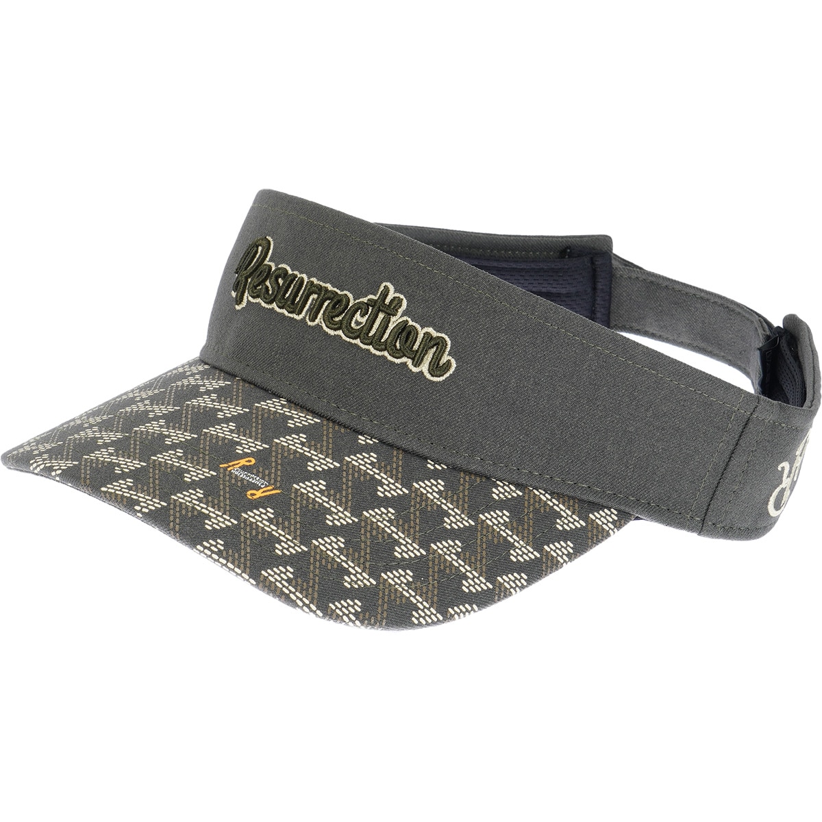 25年秋冬新作 GMブリムサンバイザー / ブラック BE34SV01 GMブリムサンバイザー ブラック | Resurrection レザレクション