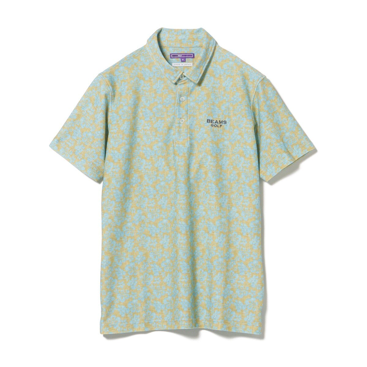 PURPLE LABEL フラワー ストレッチポロシャツ(半袖シャツ