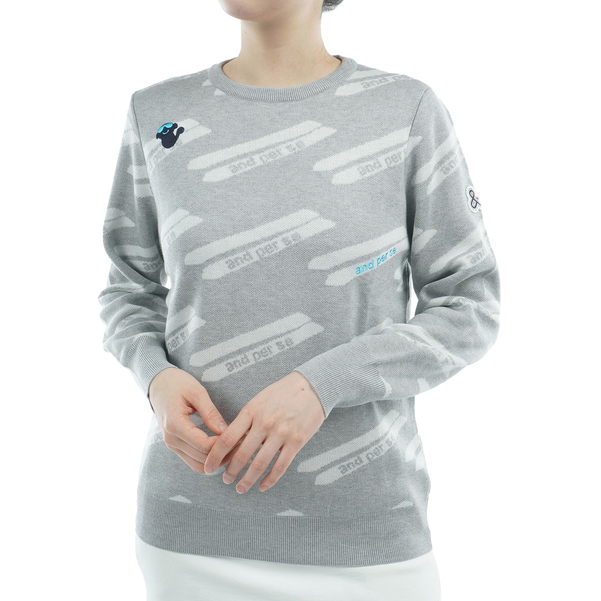 アンパスィ　レディース ジップセーター L ネイビー アンパスィ セーター レディス 通販｜GDOゴルフショップ