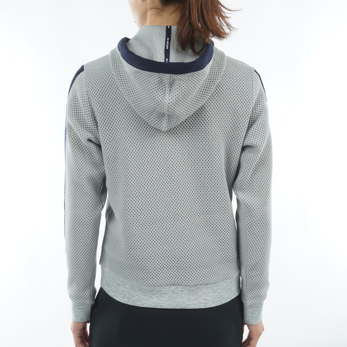 ストレッチ エアレーテックメッシュ フーディープルオーバー レディス