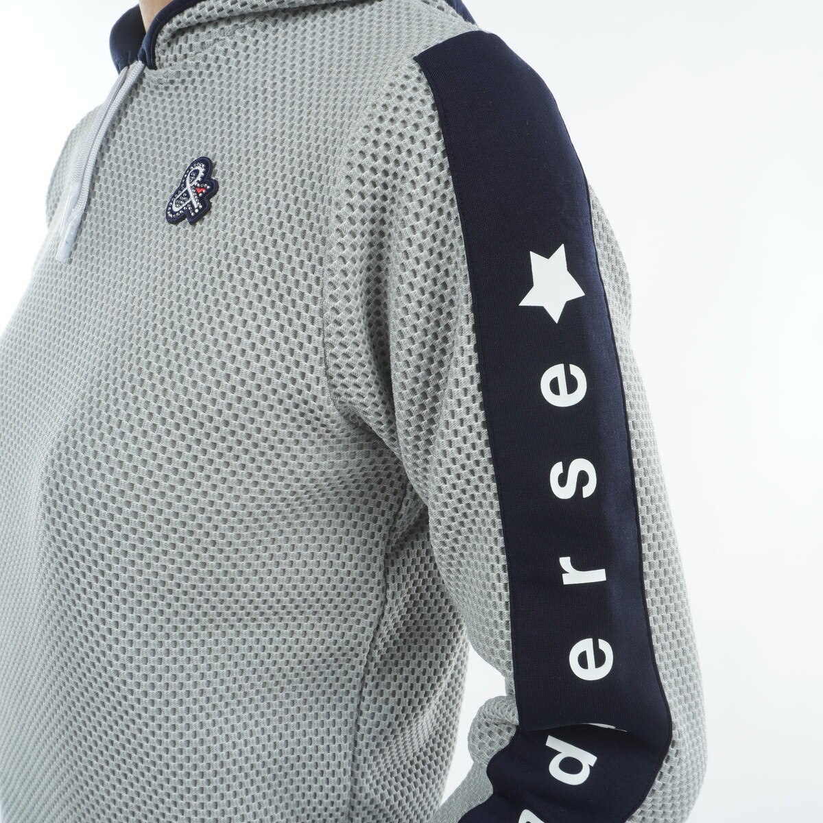 ストレッチ エアレーテックメッシュ フーディープルオーバー レディス