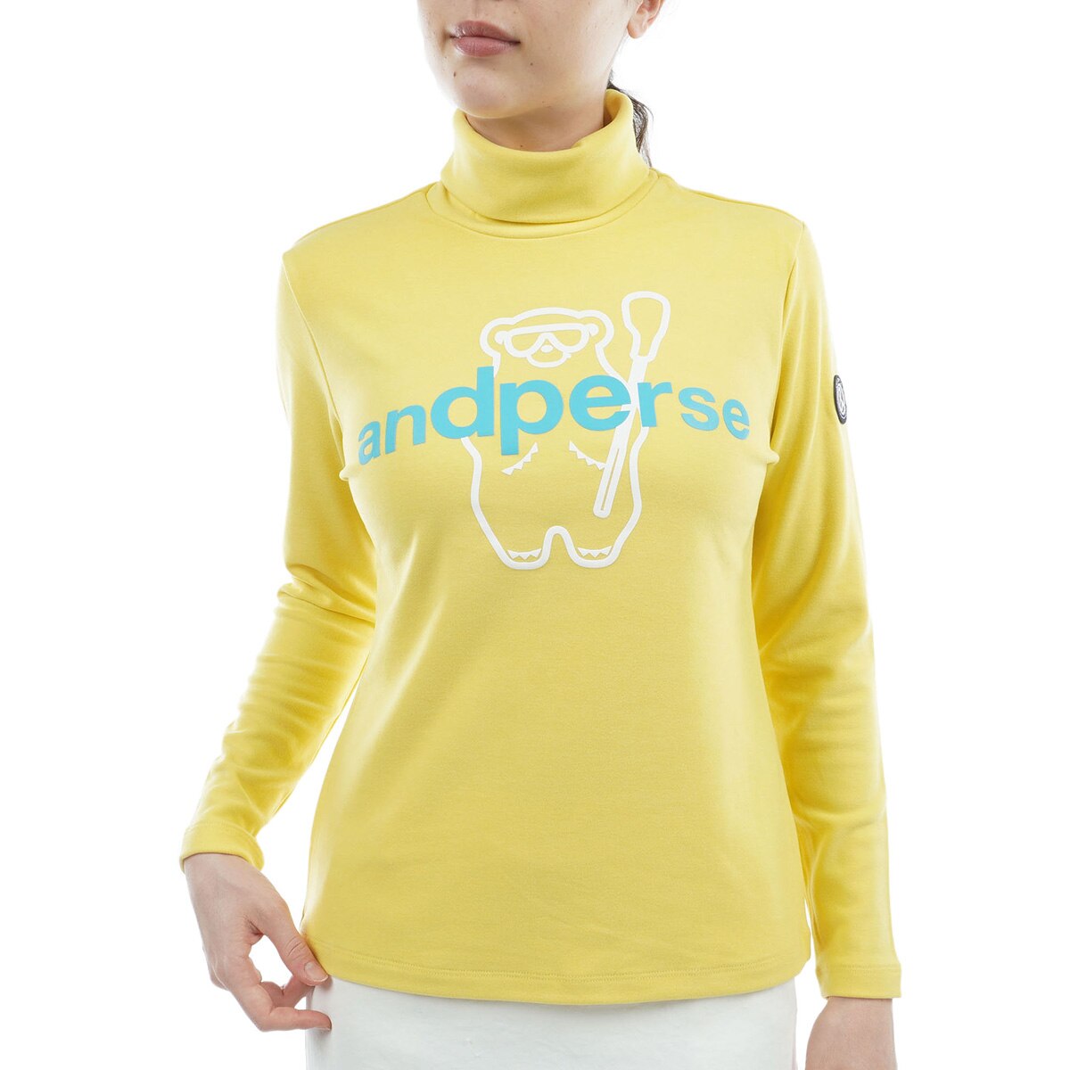 再再再値下げ新品　アンパスィ　モックネックL　 イエロー 再再再値下げ新品 アンパスィ モックネックL イエロー 楽天市場