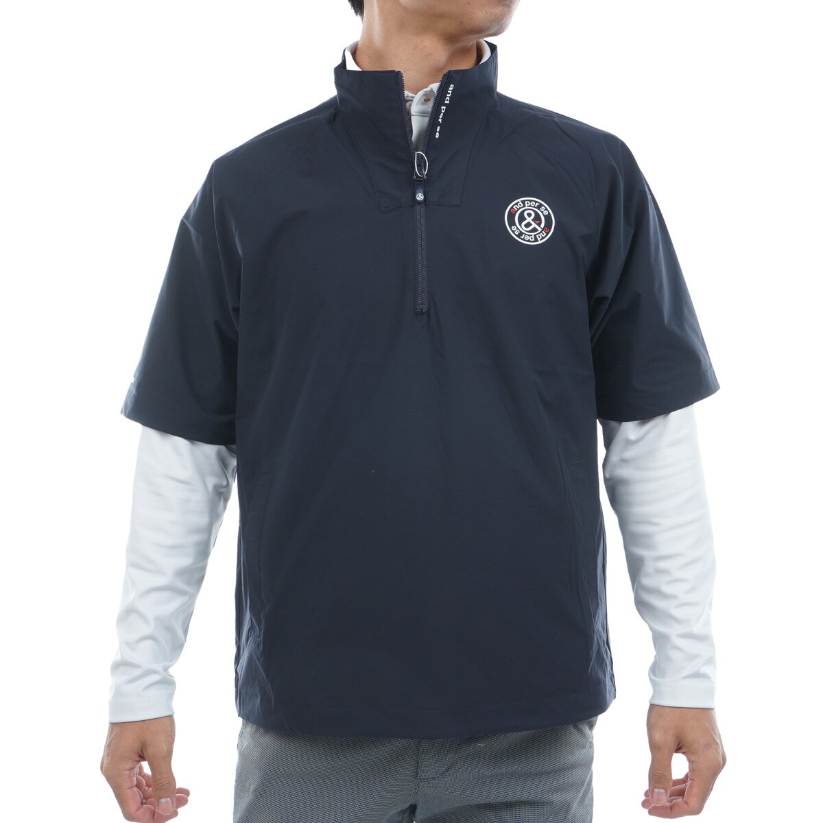 アドミラルゴルフ ジャケット メンズ 長袖 フルジップ ウィンド