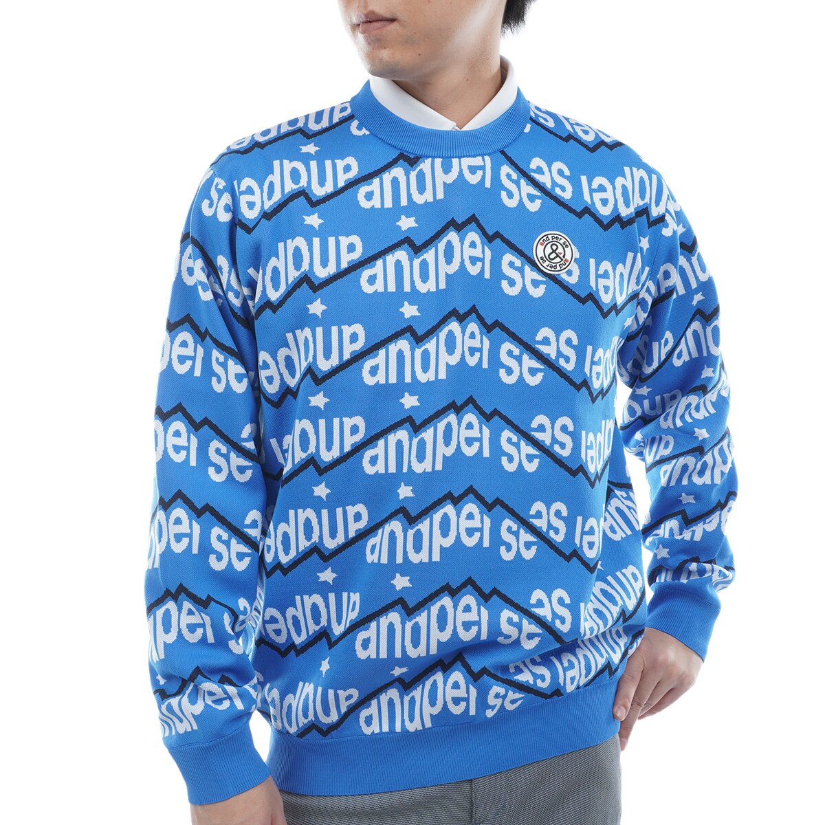 ストレッチ アクティブニットジャカード セーター(中間着(セーター