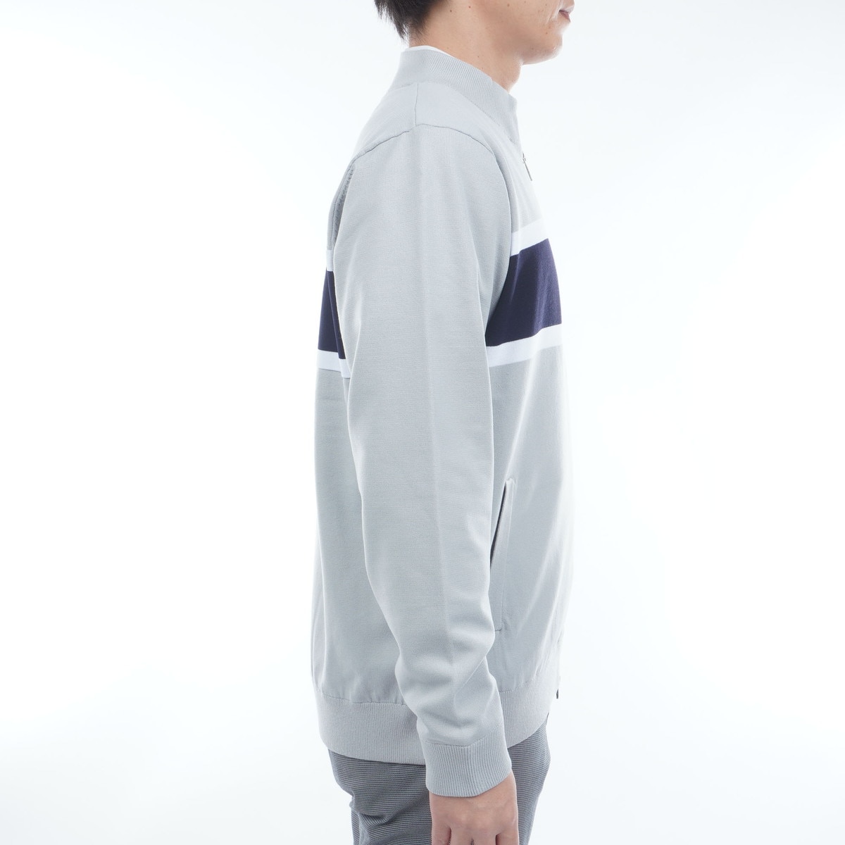 ストレッチ ウインドシャッター防風ニットブルゾン(アウター(ブルゾン