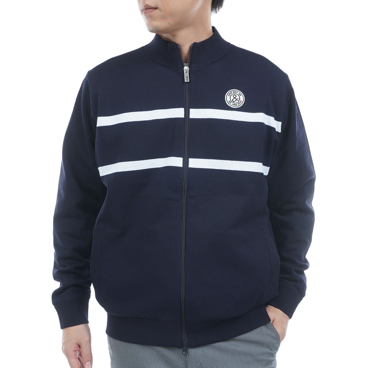 ストレッチ ウインドシャッター防風ニットブルゾン(アウター(ブルゾン