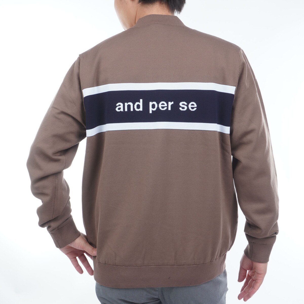 ストレッチ ウインドシャッター防風ニットブルゾン(アウター(ブルゾン