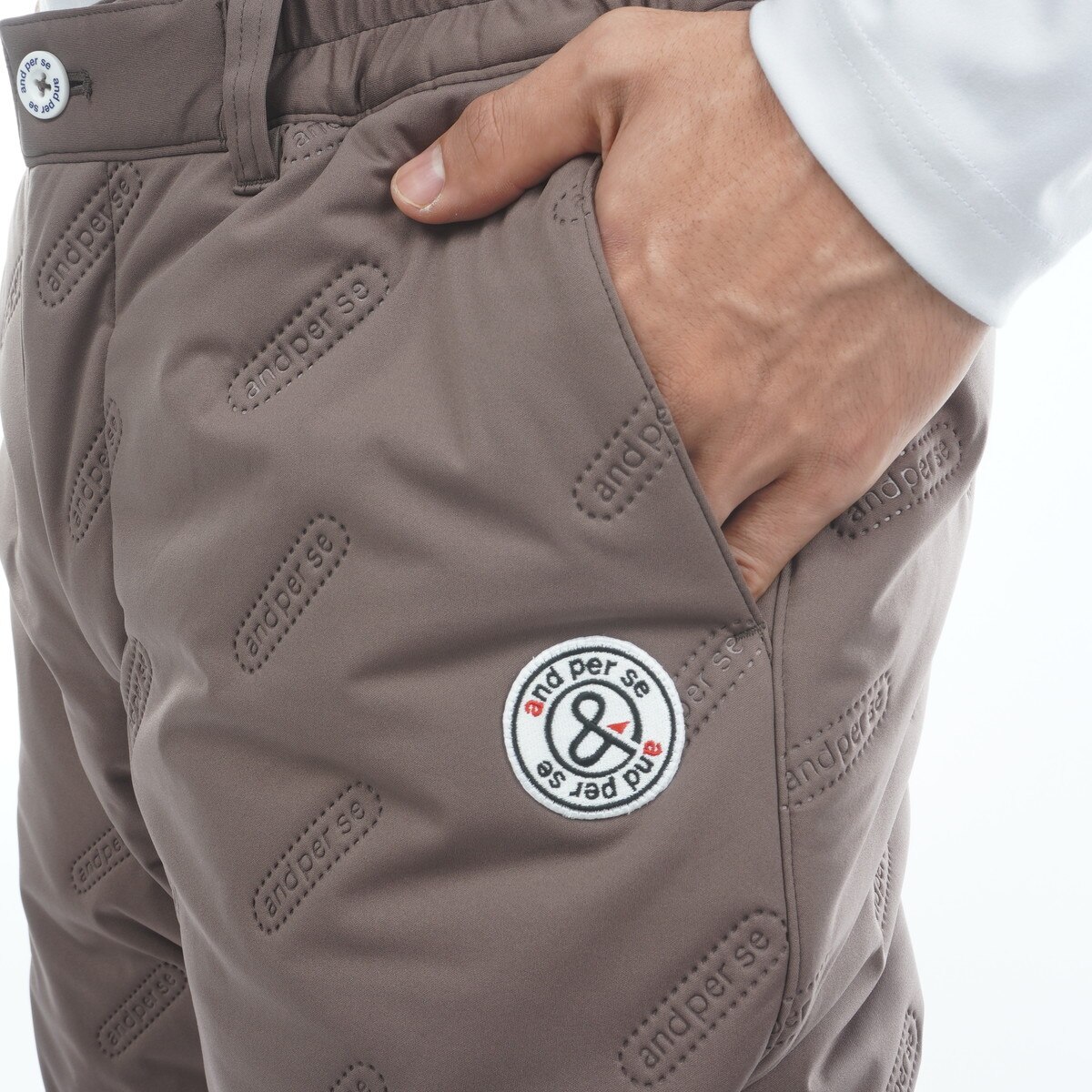 ストレッチ エアジャスター中綿パンツ(ロングパンツ)|and per se