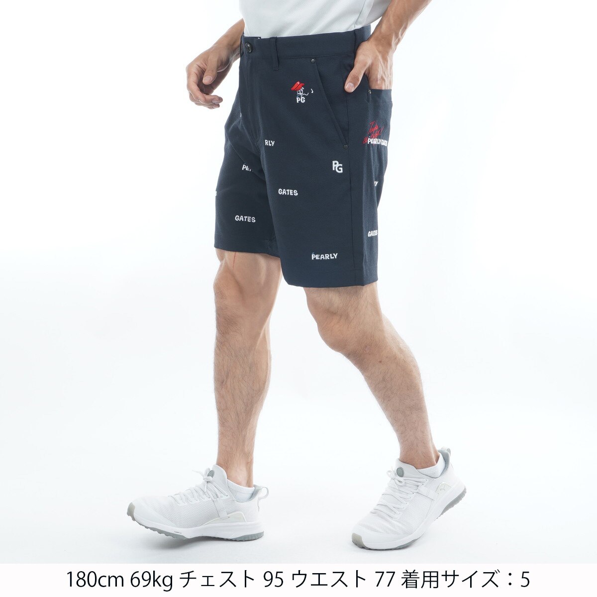 サッカーストライプ ショートパンツ(ハーフパンツ)|PEARLY GATES