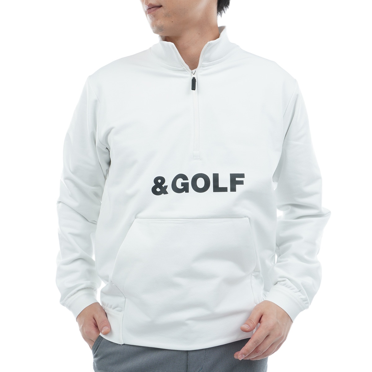 ストレッチ エアリーフレンチテリー ハーフジップスウェット(中間着