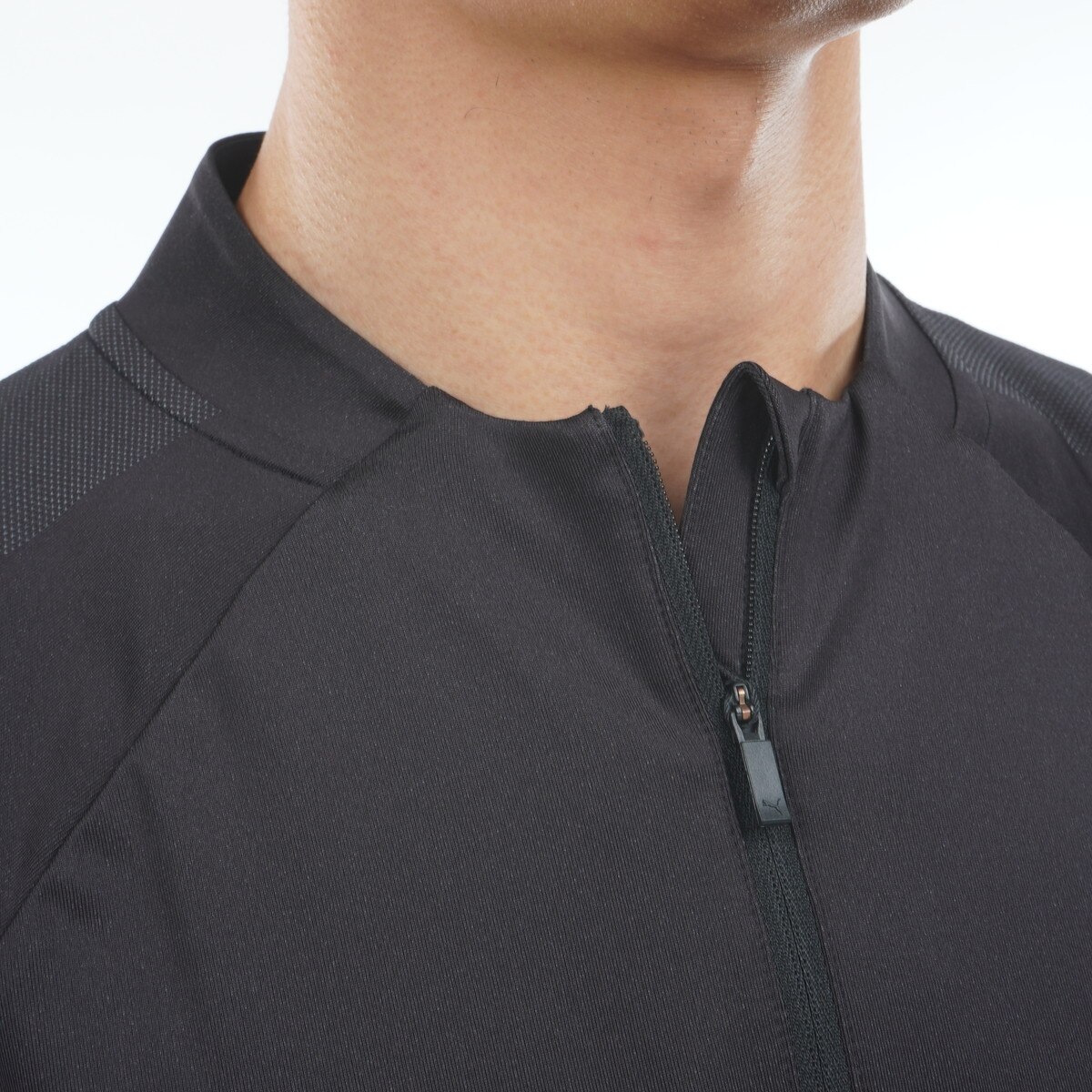 シャドウキャット ハーフジップ モックネック長袖シャツ(長袖シャツ