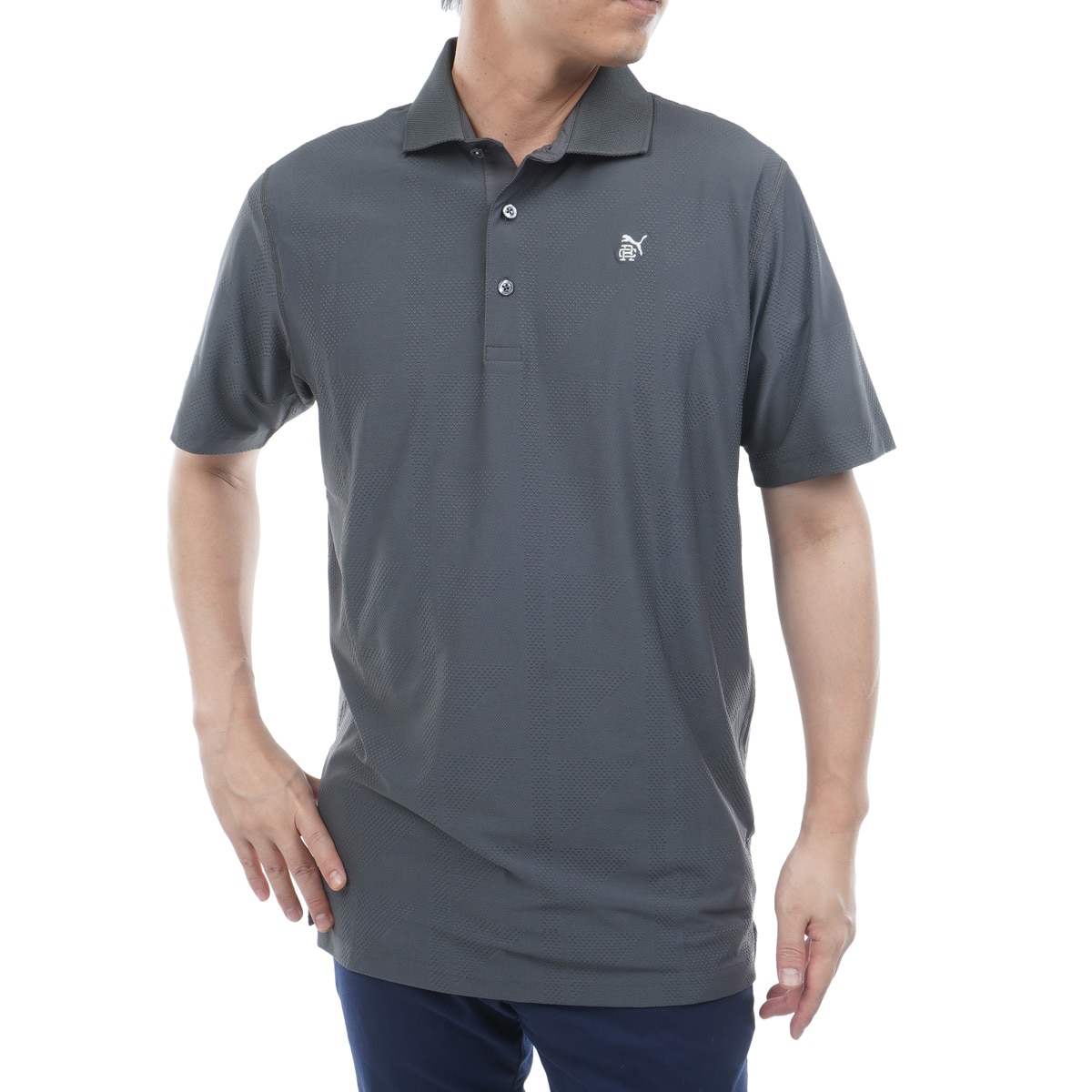 プーマ　PUMA　PUMA×RC マッター ジャカード半袖ポロシャツ PUMA×RC マッター ジャカード半袖ポロシャツ(半袖シャツ・ポロシャツ