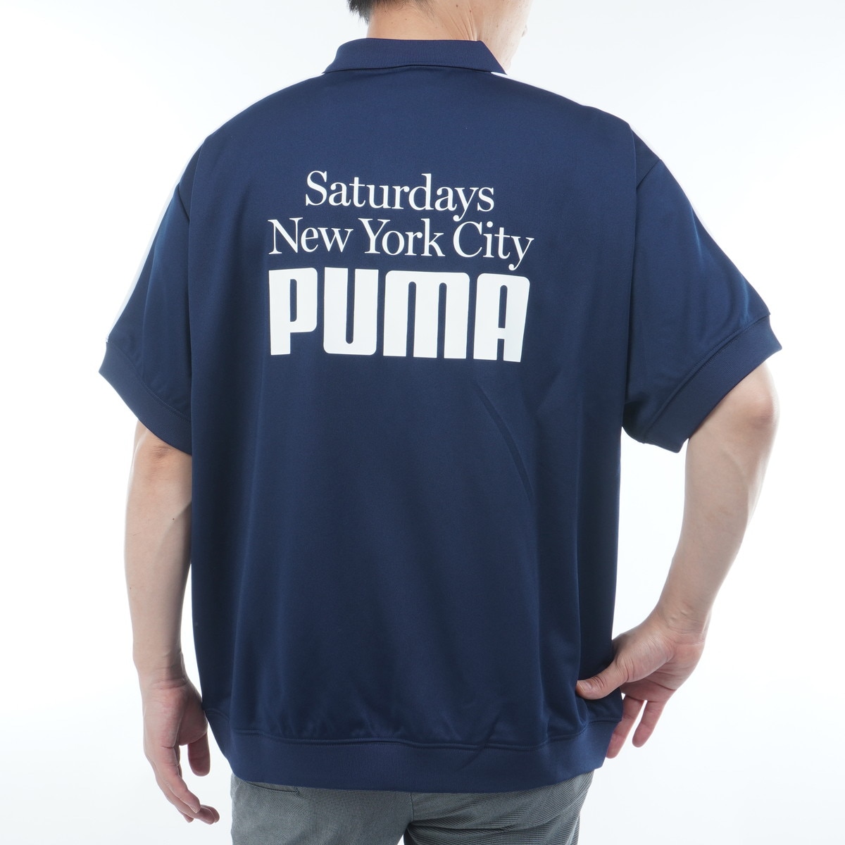 PUMA×Saturdays NYC ニット半袖ポロシャツ(半袖シャツ