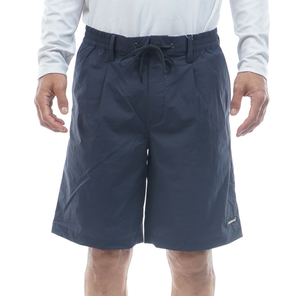 【新品タグ付】PGG ショートパンツ ゴルフ ロゴ ナイロン S 紺 reonard_1-240001173121