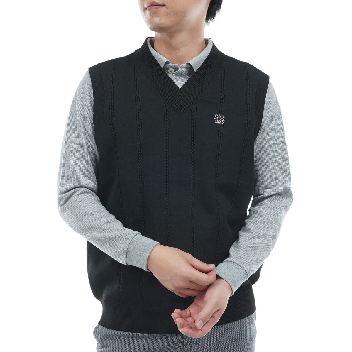 天竺×ケーブルニットベスト(ベスト)|St ANDREWS(セント