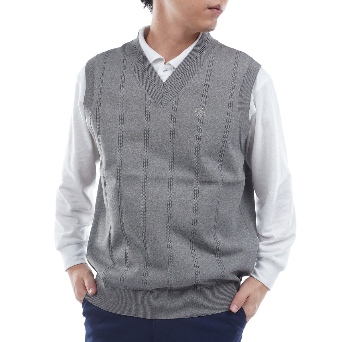 天竺×ケーブルニットベスト(ベスト)|St ANDREWS(セント