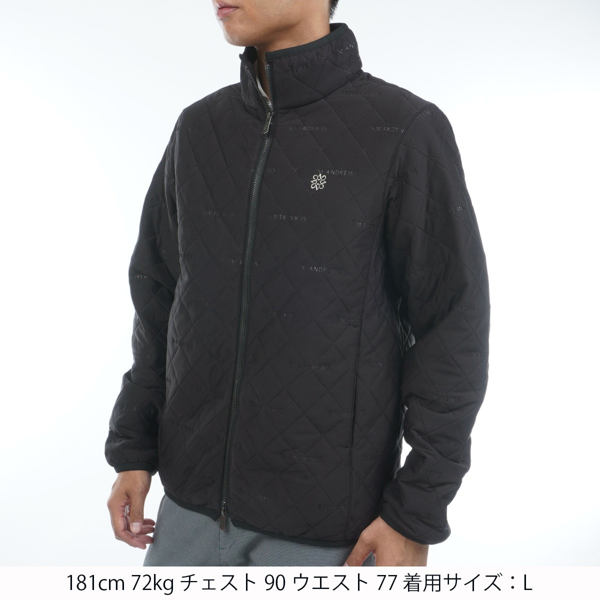 ストレッチ ロゴピンソニック中綿ブルゾン(アウター(ブルゾン