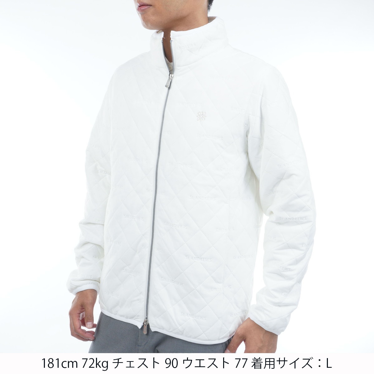 ストレッチ ロゴピンソニック中綿ブルゾン(アウター(ブルゾン