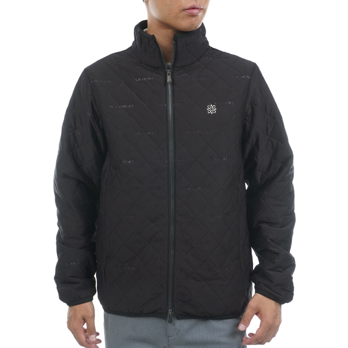 ストレッチ ロゴピンソニック中綿ブルゾン(アウター(ブルゾン