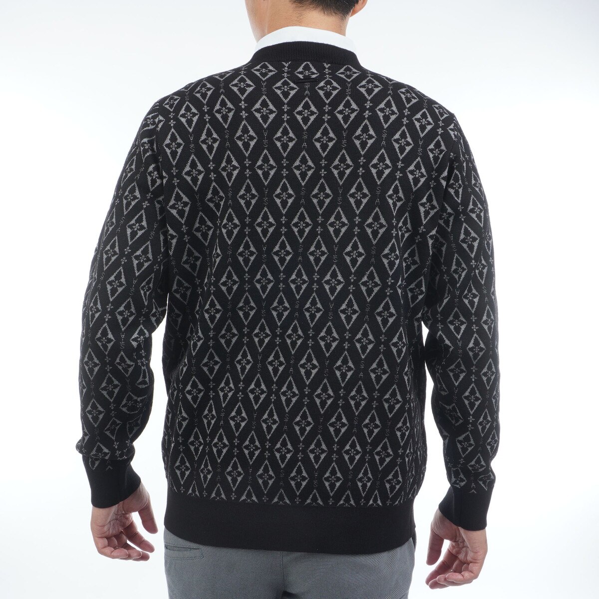 ダイヤロゴジャカード プルオーバーセーター(中間着(セーター
