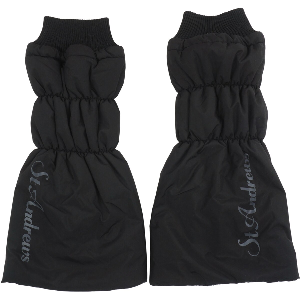 新品★セントアンドリュース レッグウォーマー ドロスト付き ブラック タフタレッグウォーマー レディス(その他ラウンド小物)|St ANDREWS