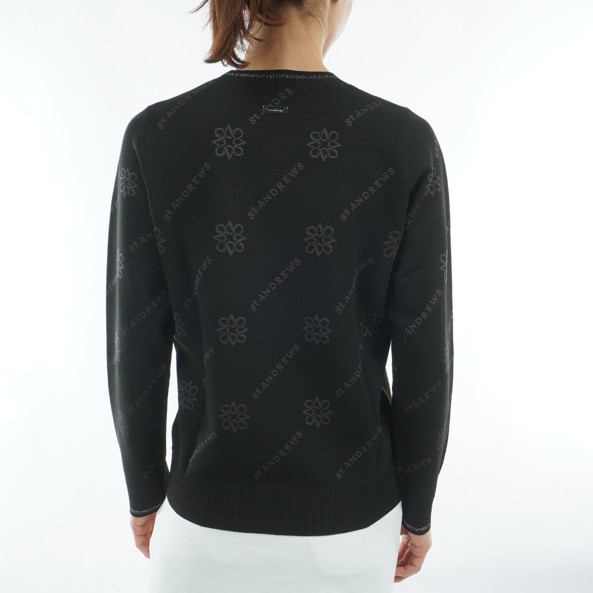 ロゴケルトジャカード プルオーバーセーター レディス(中間着(セーター