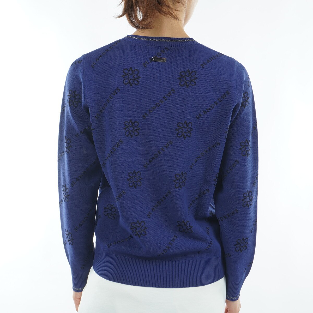 ロゴケルトジャカード プルオーバーセーター レディス(中間着(セーター