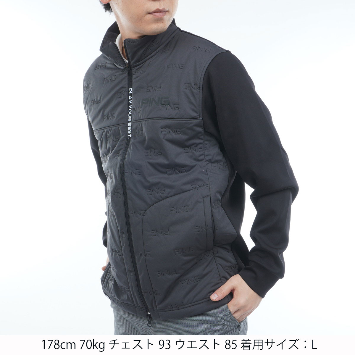 ピンソニック ハイブリットフルジップブルゾン(アウター(ブルゾン