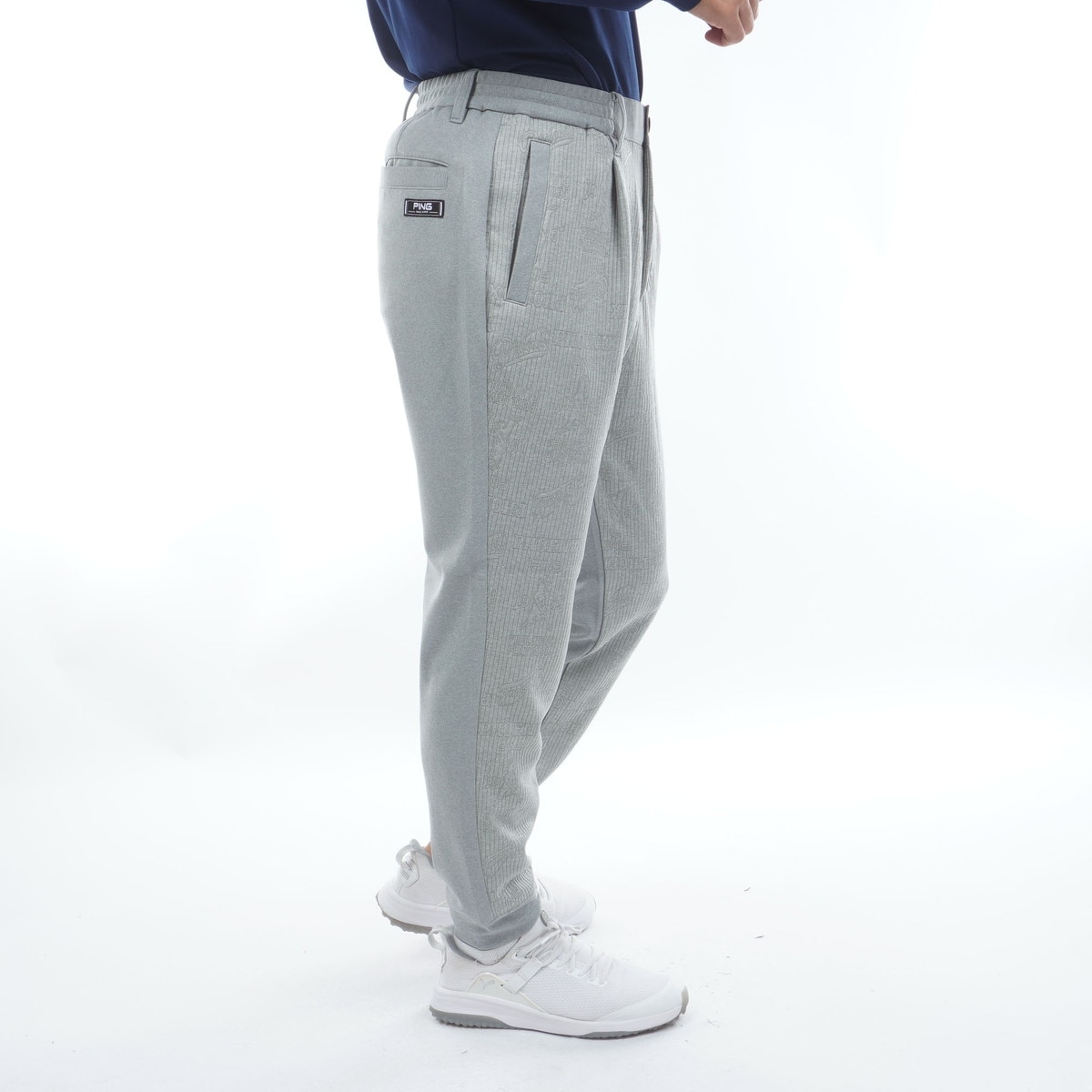 キルトジャカード ワンタックジョガーパンツ(ロングパンツ)|PING(ピン