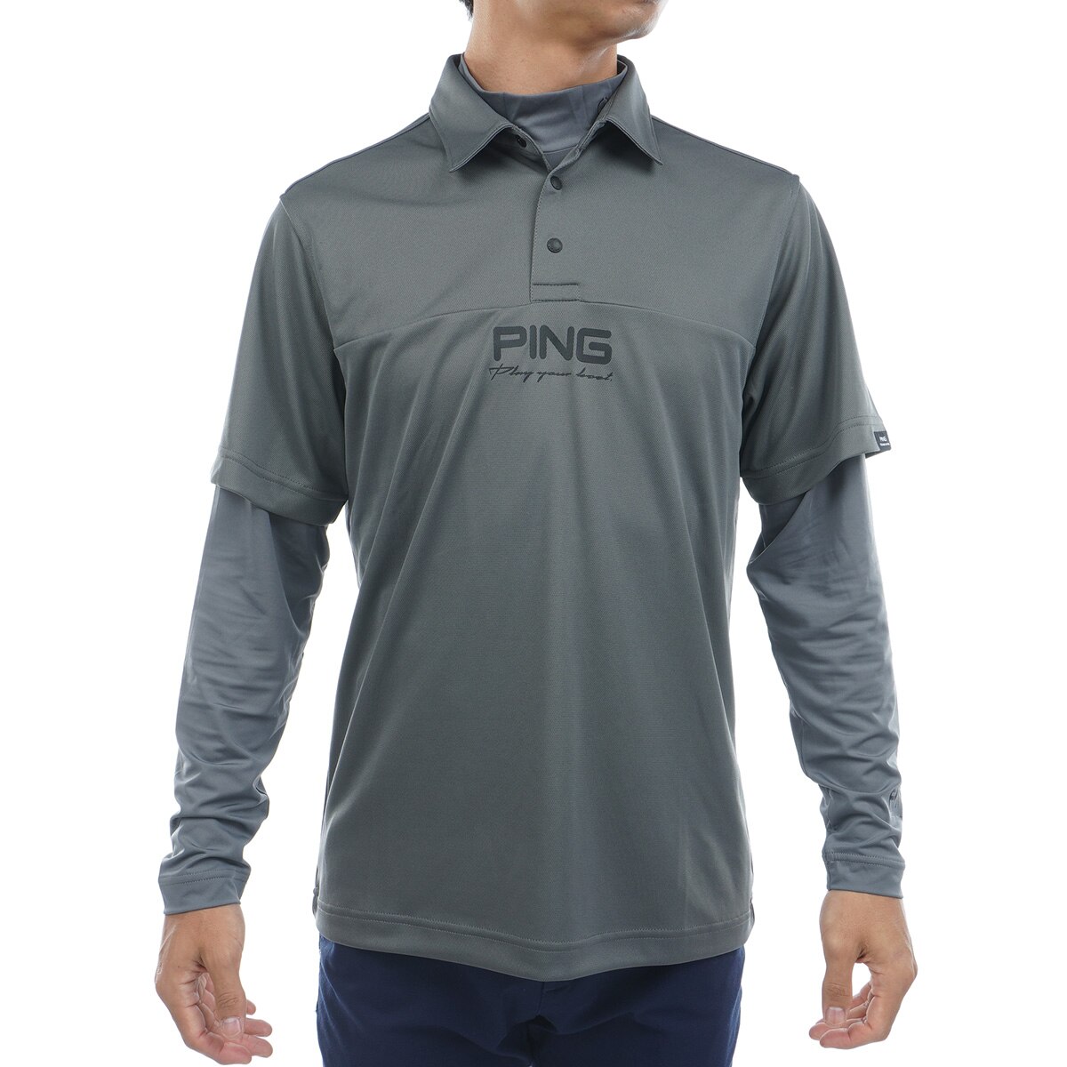 レイヤードツインセット(半袖シャツ・ポロシャツ)|PING(ピン