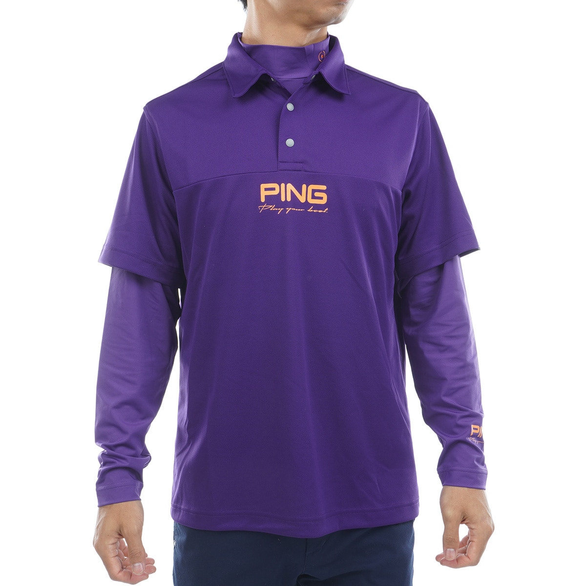 レイヤードツインセット(半袖シャツ・ポロシャツ)|PING(ピン