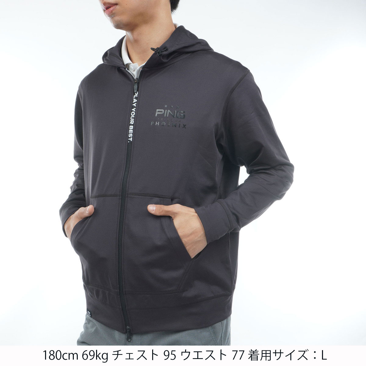 ダンボールニット フルジップスウェットフーディー(中間着(セーター