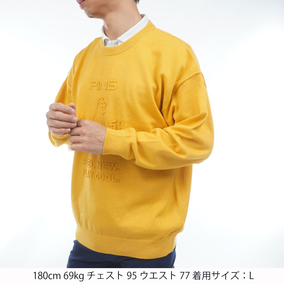 ウールライク クルーネックセーター(中間着(セーター、トレーナー