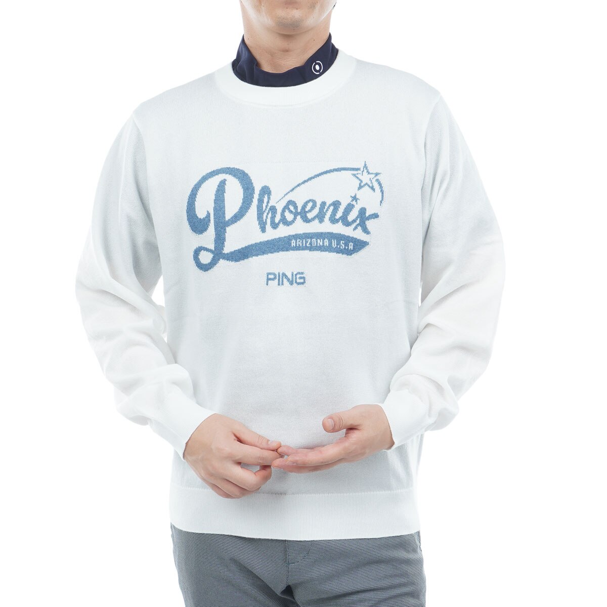 レイヤードツインセーター(中間着(セーター、トレーナー))|PING(ピン