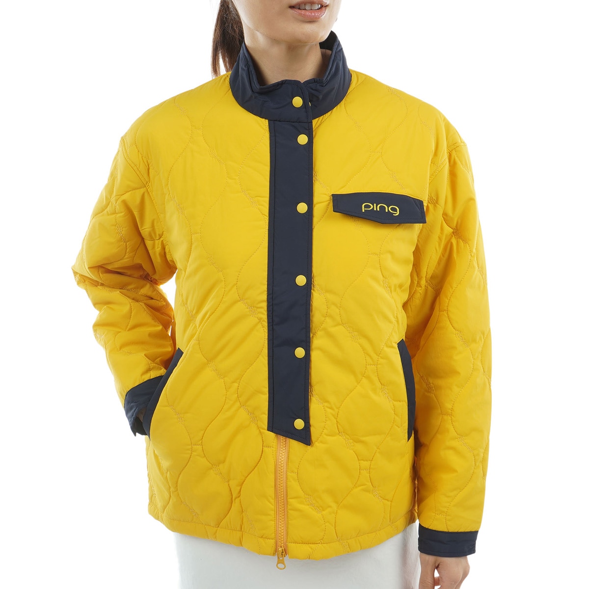 ストレッチタフタ キルティングブルゾン レディス(アウター(ブルゾン