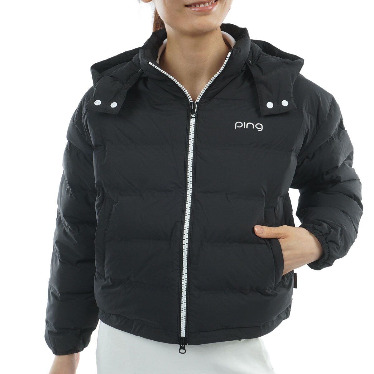 中綿フーディーブルゾン レディス(アウター(ブルゾン、ウインド