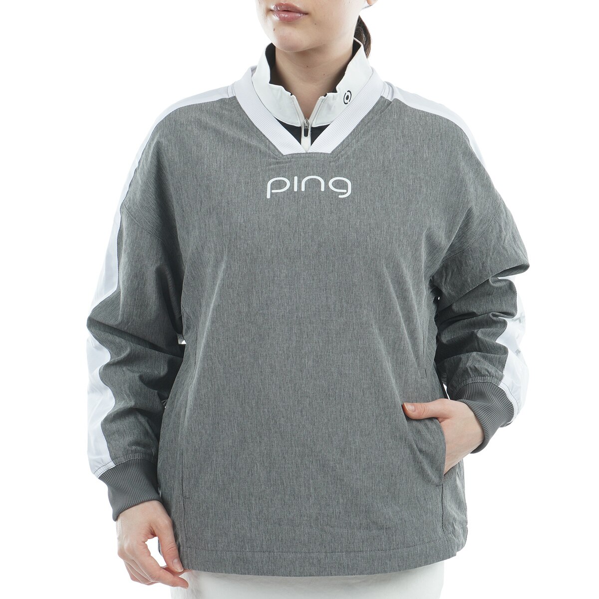 PING - coco 未使用品 ピン PING レディース フルジップアウター M ピンク ダブルジップ メッシュ裏地 PING - coco 未使用品 ピン PING レディース フルジップアウター