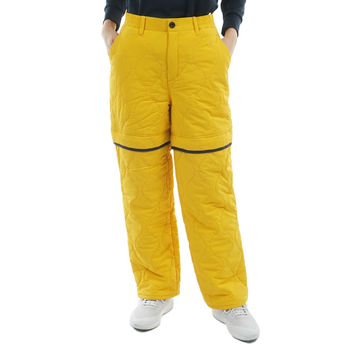 Yellow pelota 花柄キルティングパンツ Yellow pelota 花柄