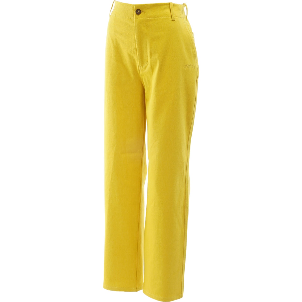 【美品】完売パーリゲイツツイルパンツ size0 イエロー ツイルストレートパンツ レディス(ロングパンツ)|PING(ピン