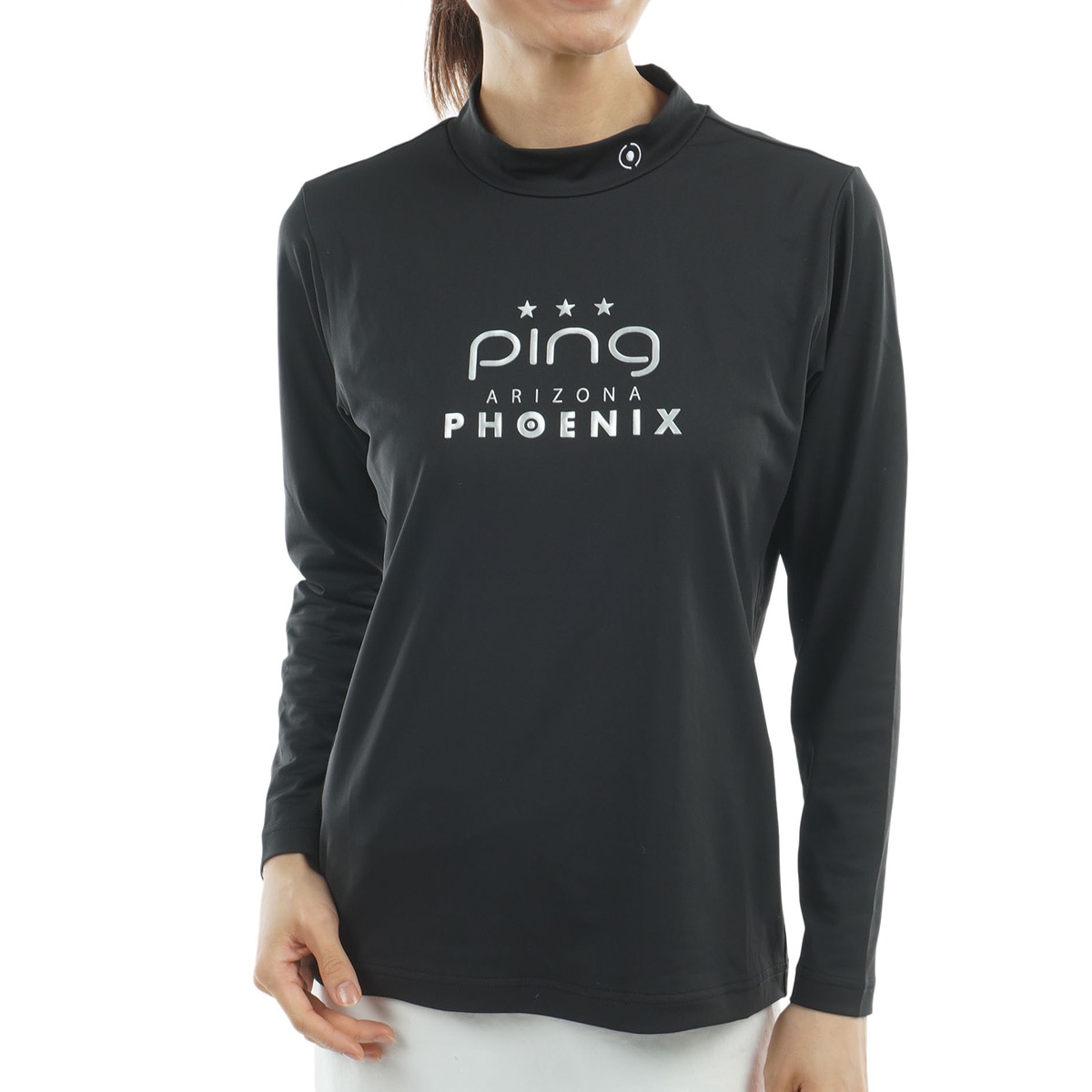 トリコット 長袖ハイネックシャツ レディス(長袖シャツ・ポロシャツ