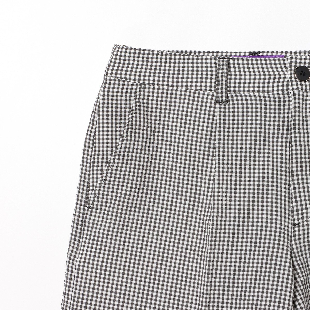 PURPLE LABEL ギンガム 裾ダブル ショーツ レディス(ハーフパンツ